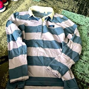 LL Bean purple and blue long sleeve shirt size large